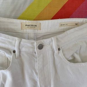 white pac sun mom jeans